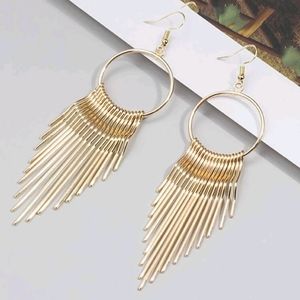 🍉5 for $25* Gold Metal Tassel Earrings